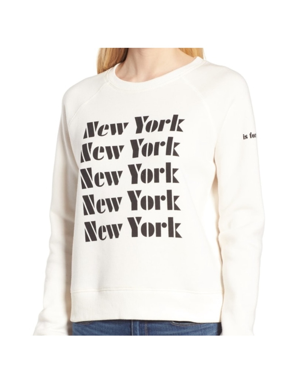 Rebecca Minkoff New York is for lovers Graphic Sweatshirt